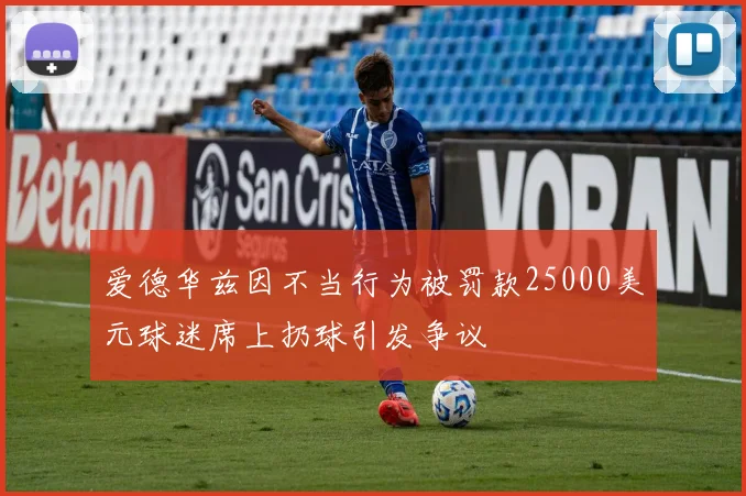 爱德华兹因不当行为被罚款25000美元球迷席上扔球引发争议