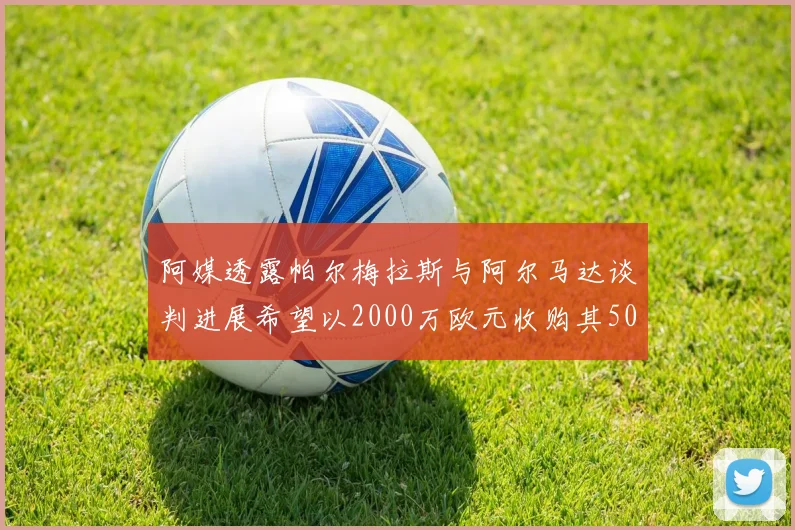 阿媒透露帕尔梅拉斯与阿尔马达谈判进展希望以2000万欧元收购其50所有权